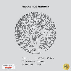 Tree of Life — Laser-Cut Metal Wall Art · Draft